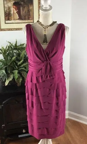 Jones New York  Womans Size 10 Pink Sleeveless Sheath Career Cocktail Party Dress