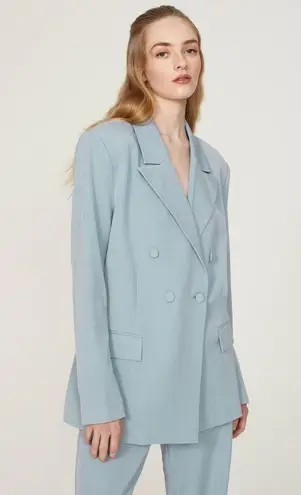 We Wore What Light Blue Peak Lapel Women’s Blazer Jacket Size Medium