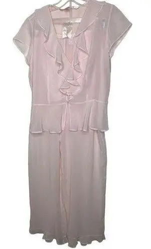 Victoria's Secret Vintage Victoria’s Secret Pink Sheer Lace Pajama Set med Y2k 2000s fairy-core