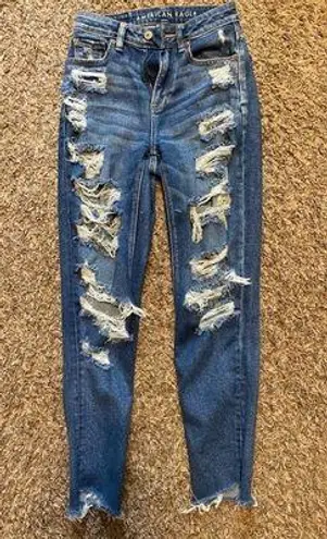 American Eagle Ripped Jeans High Rise