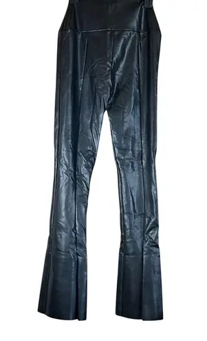 Norma Kamali Spat Leggings in Black Small New Womens Vegan Faux Leather