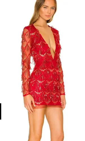 superdown nia sequin fringe dress