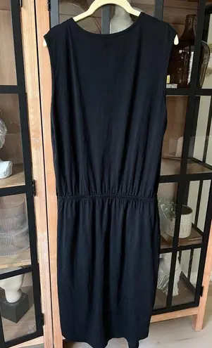 Tommy John dress Pima tshirt tank sleeveless Second Skin Cinched modal Pockets Black Size M