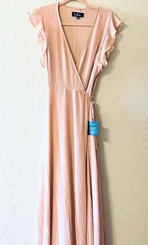 NWT lulus Blush Wrap Maxi Dress. Pink