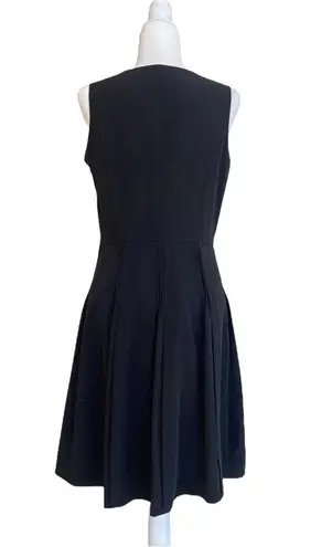 Calvin Klein  Black Sleeveless Fit and Flare Knee Length Dress Women Size 8