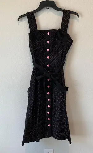 Hell Bunny Martie Polka Goth Dress in Size XS