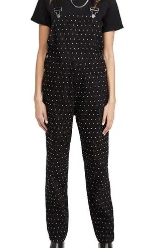 We Wore What Virginia Rhinestone Denim Overalls