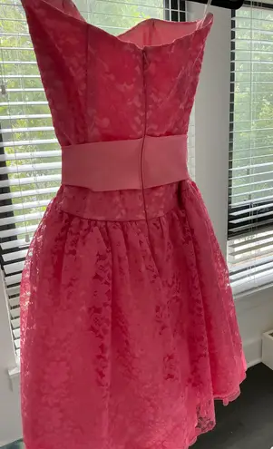 Jessica McClintock Vintage  Pink Formal Mini Dress.