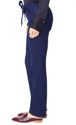 NYDJ Marilyn Straight Leg Tie Belt High Rise Lift Tuck Technology Womens Size 10