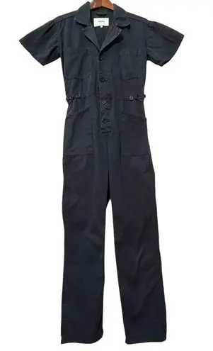 Pistola Grover Short Sleeve Jumpsuit Women’s XS Midnight Blue Casual Utility