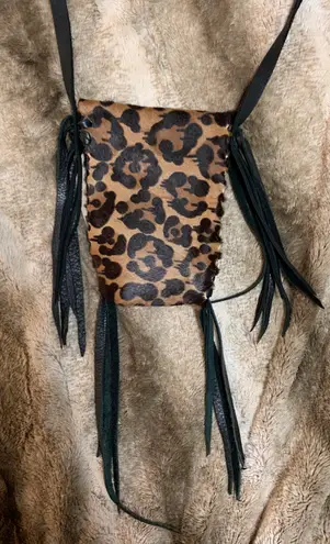 Jimmi Wz Cheetah Fringe Bag