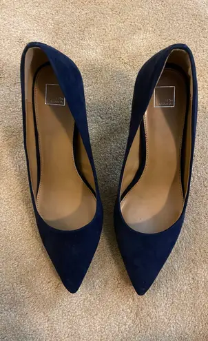14th & Union Navy Suede Heels, 10