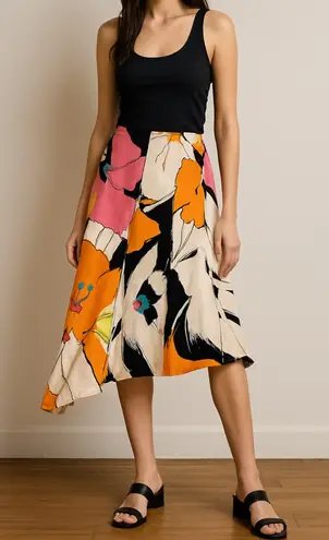 Yigal Azrouël statement skirt in a vibrant oversized floral print Black