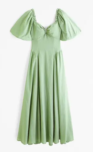 Abercrombie & Fitch NWT Abercrombie Puff Sleeve Maxi Dress - Image 1