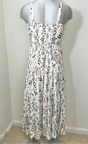 Cynthia Rowley  Tiered Maxi Dress Size 6 Botanical Floral Print