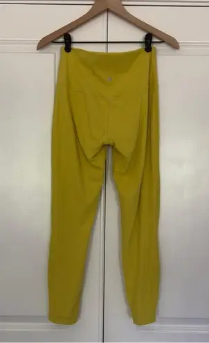 Lululemon  Align Pant 25" in Yellow Pear size 8 athletic leggings high rise yoga