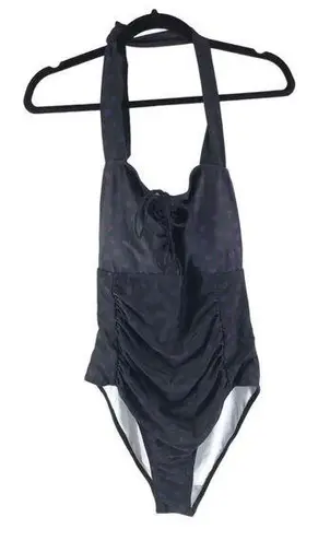 Womens Purple & Black Heart Print One