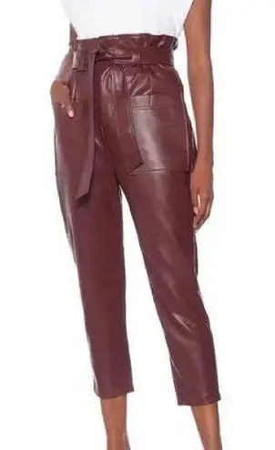 The Frankie Shop  Kate Faux Leather Black Trousers Size S