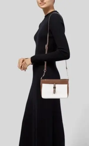 Dune London Women’s Reptile Camel & White Shoulder Crossbody Bag