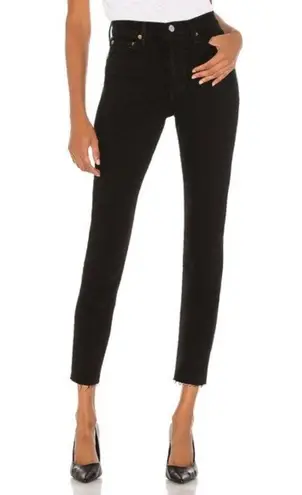 RE/DONE 90’s Originals High Waist Ankle Crop Jeans Black Size 26
