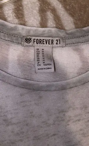 Forever 21 Cropped Workout Tee