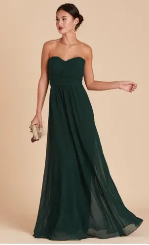 Birdy Grey  Grace Convertible Chiffon Bridesmaid Dress Emerald Green XS New