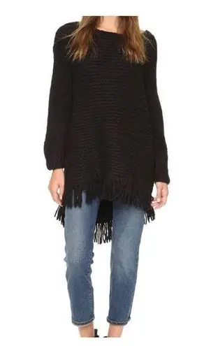 Elizabeth and James black fringe sweater/dress