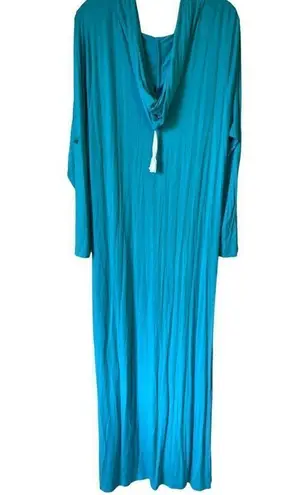 Soft Surroundings HAMSA Hooded CAFTAN Dress