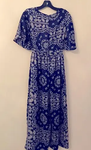 Showpo Faux Wrap Jumper Blue Size 6