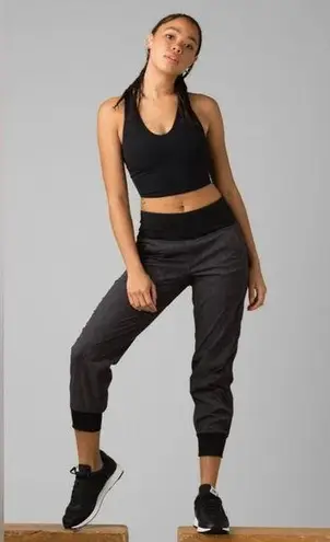 prAna BLACK MID RISE SUMMIT JOGGER PANTS SZ XSmall
