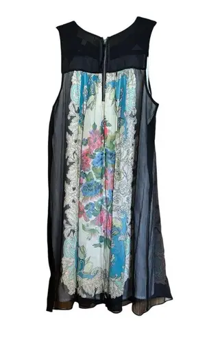 Moulinette Soeurs Silk Slip Dress Womens 2 Multicolor Paisley Boho Art To Wear