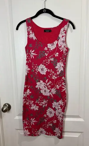 JOE & ELLE Red Floral Midi Dress