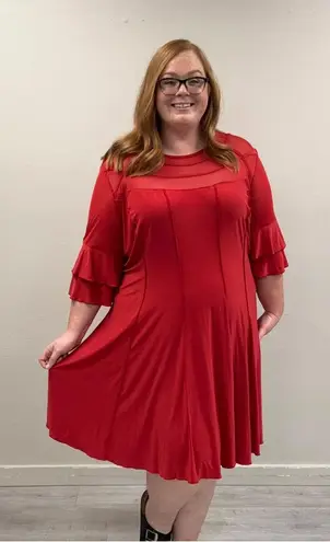 Ashley Stewart Sheer Panel Dress - Size 34/36