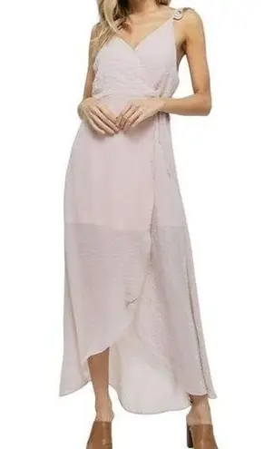 Crescent Samantha Surplice Sleeveless Maxi Dress Mauve Size Large NWT