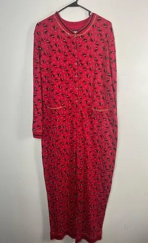 Vintage 90s Ashley Taylor red and black schnauzer onesie size large