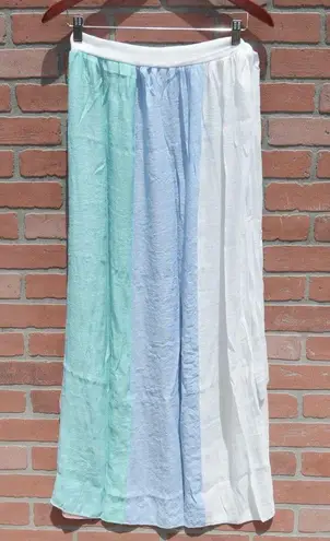 Colorblock Bikini Cover Up Side Tie Beach Skirt Size M