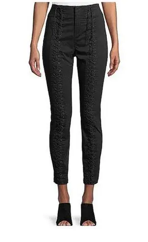 ALC Frank A.L.C. Kerrigan Lace Up Skinny Leg Pant Black Size 10