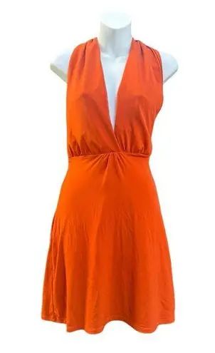 Bacardi Mango Fusion Orange Halter Mini Dress