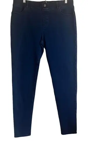 Betabrand Womens XL Long Dark Wash Pull On Denim Jeans