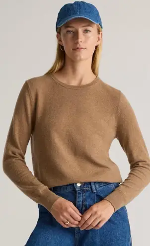 Quince Mongolian Cashmere Crewneck Sweater Teak Size M Normcore Chic Minimalist Classic - Image 1
