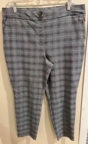 Jules & Leopold Size XL Plaid Straight Leg Stretch Pants with Pockets