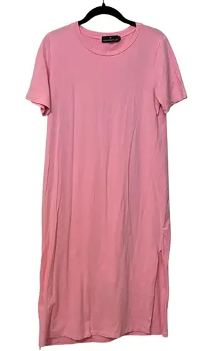 Tuckernuck Pomander Place Pink Short Sleeve Maggie T Shirt Midi Dress Size Small