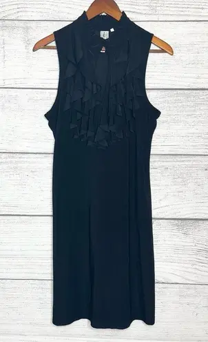 Heart soul Black Sleeveless Keyhole Ruffle Mini Dress Size XL