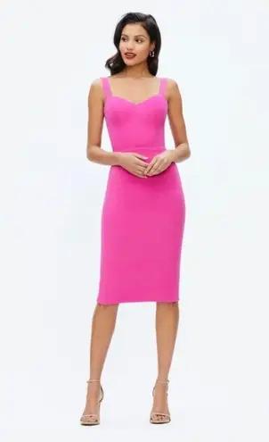 Dress the Population NEW Women's Nicole Short Dress Fuchsia Pink Straps Size XS