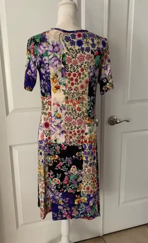 Johnny Was SKY FLOWER SWING DRESS MIDI