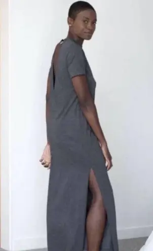 Lunya Size XL Meditative Gray Open Back
Side Slits Restore Long Maxi Dress thumbnail 1