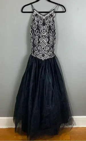 Cache  Vintage Ballgown formal dress 80's 90's size 12 bridal Gothic Royal