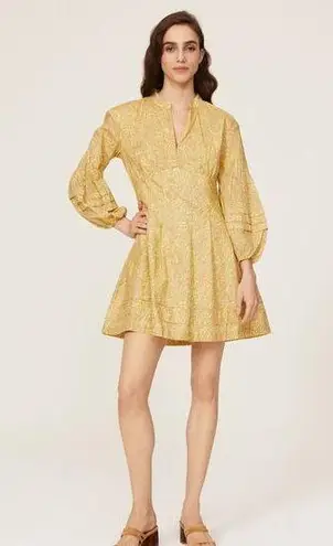 DEREK LAM 10 X RTR Yellow Floral 100% Cotton Hourglass V