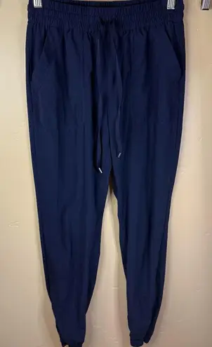 Aritzia TNA Full Length Navy Joggers Size Small Womens Activewear Outdoor Comfy Blue