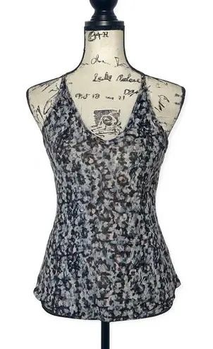 Silence + Noise  Urban Outfitters Abstract Print Racerback Tank Top M Zip Back - Image 1